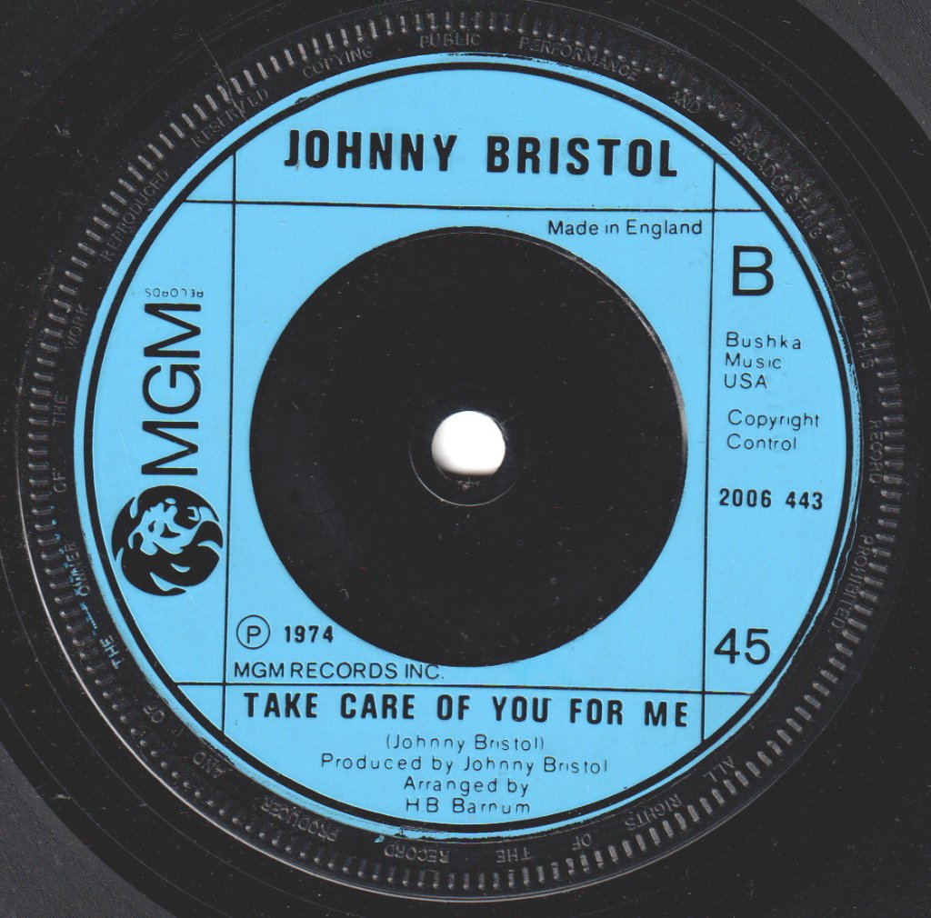 Johnny Bristol - Hang On In There Baby - 7 Inch