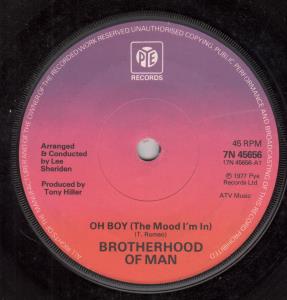 Brotherhood Of Man - Oh Boy - 7 Inch