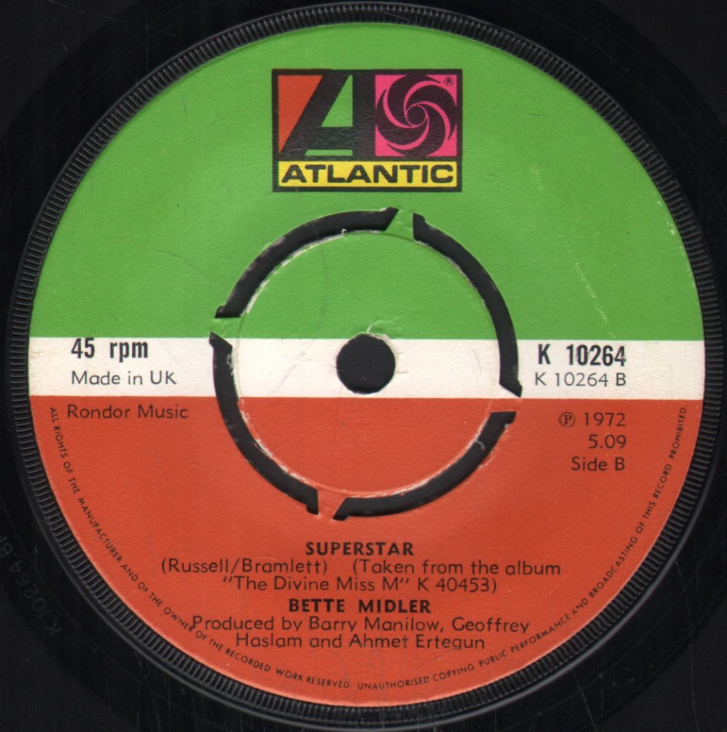 Bette Midler - Do You Want To Dance - 7 Inch