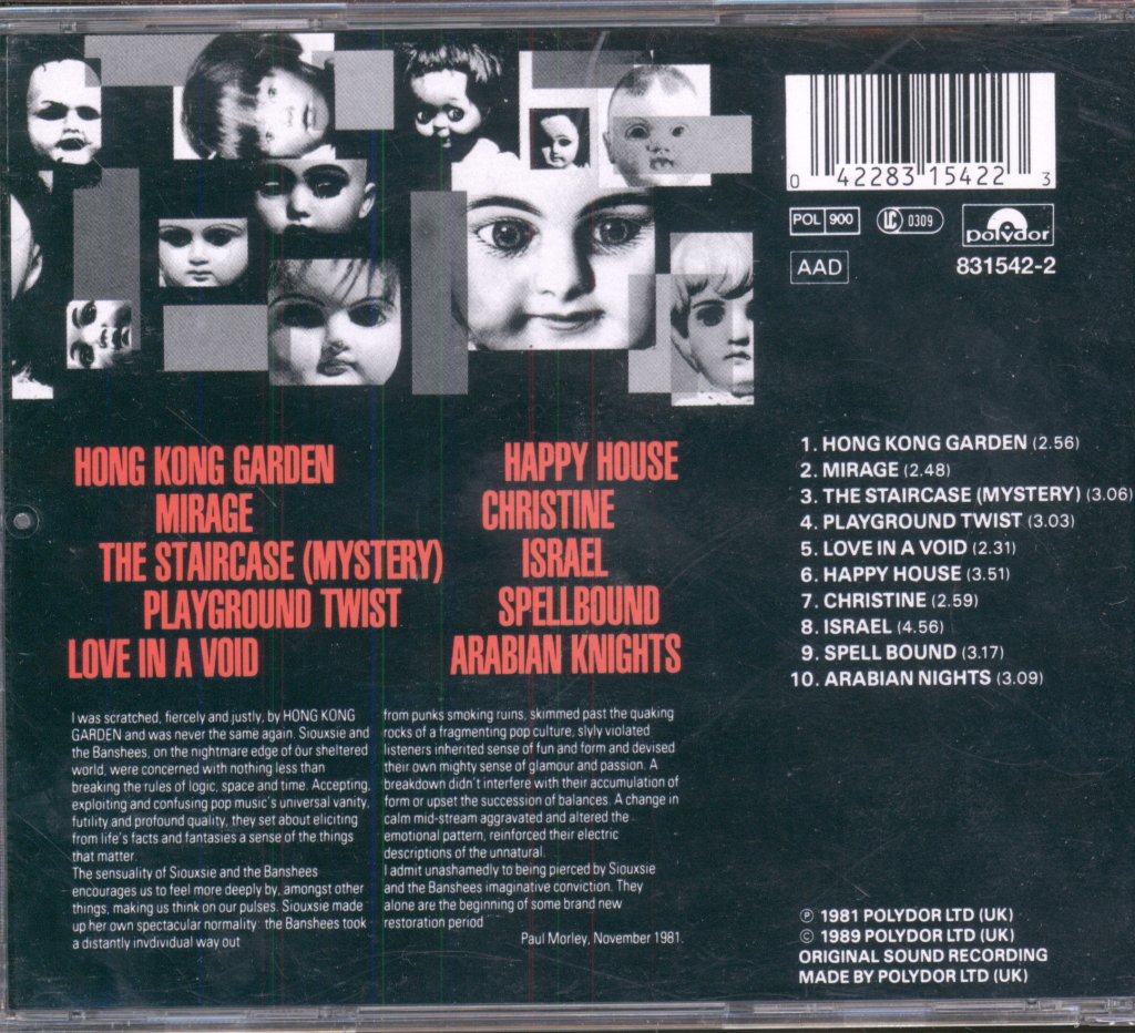 Siouxsie & The Banshees - Once Upon A Time / The Singles - Cd