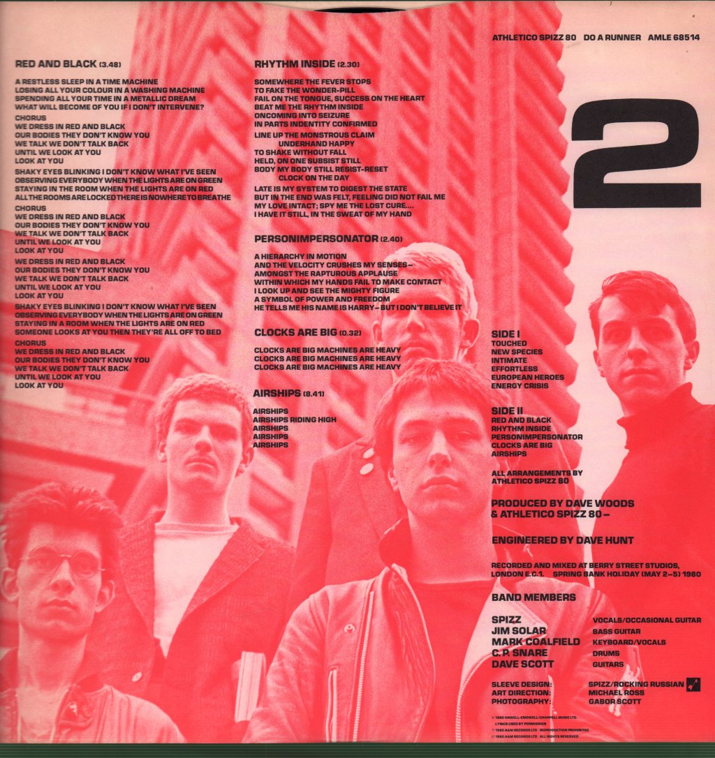 Athletico Spizz 80 - Do A Runner - Lp