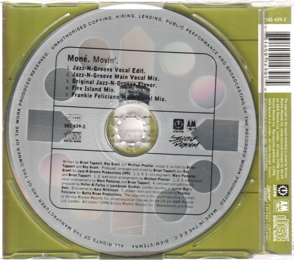 Mone - Movin - Cd