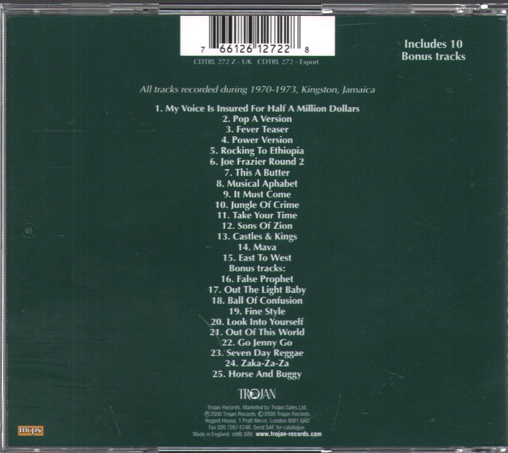 Dennis Alcapone - My Voice Is Insured For Half A Million Dollars - Cd