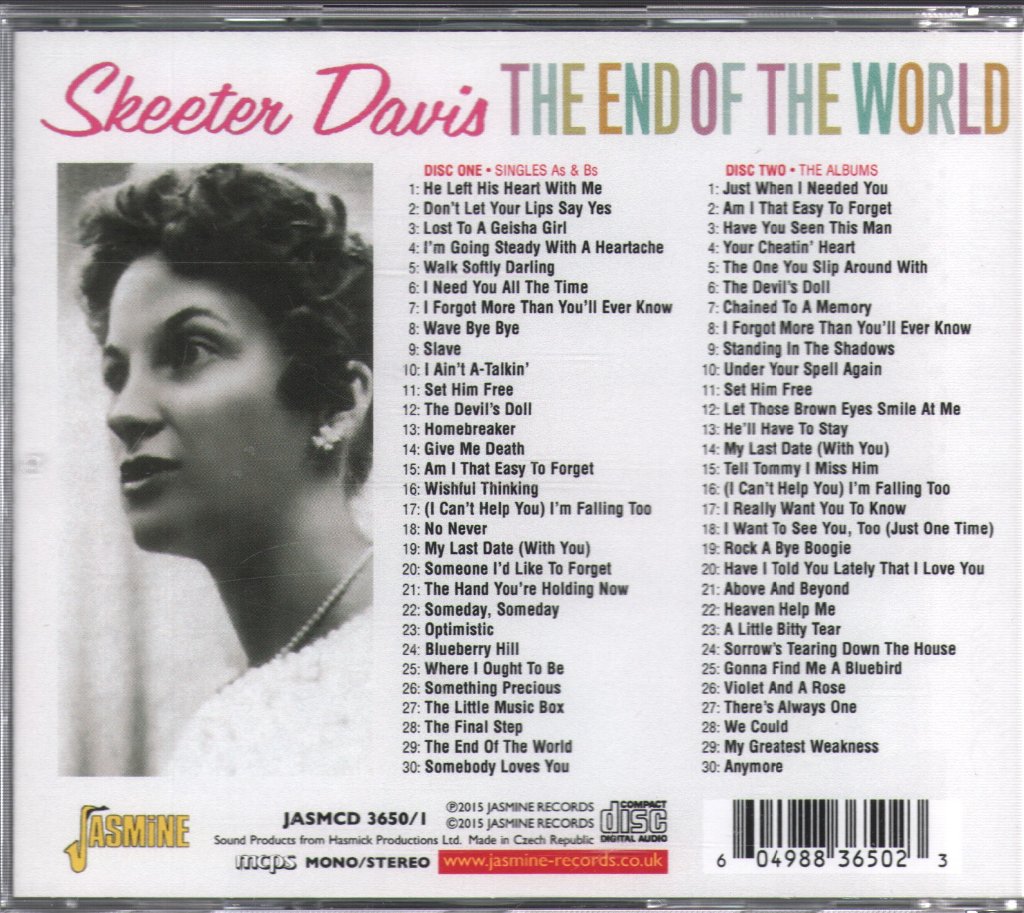 Skeeter Davis - End Of The World - Double Cd