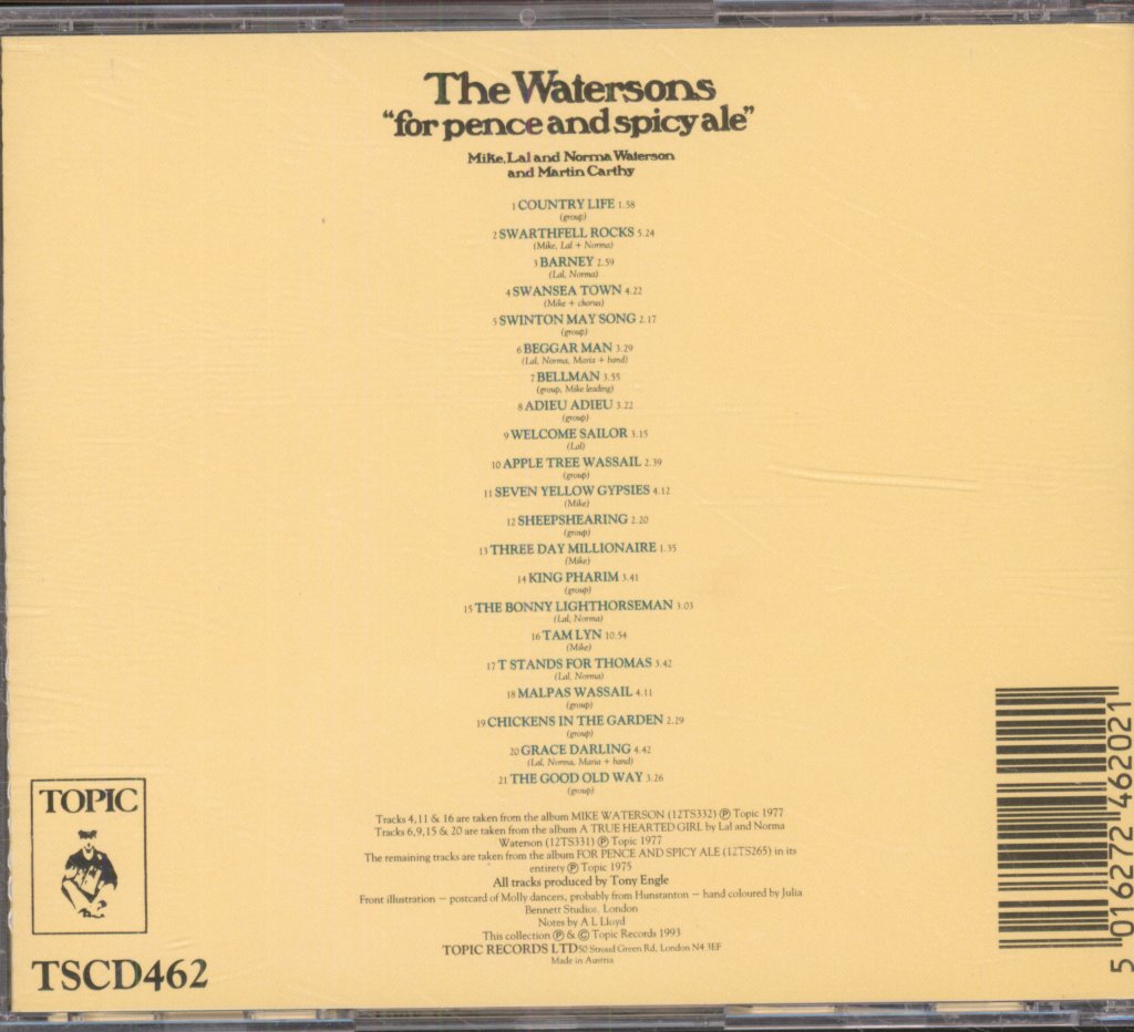 Watersons - For Pence And Spicy Ale - Cd