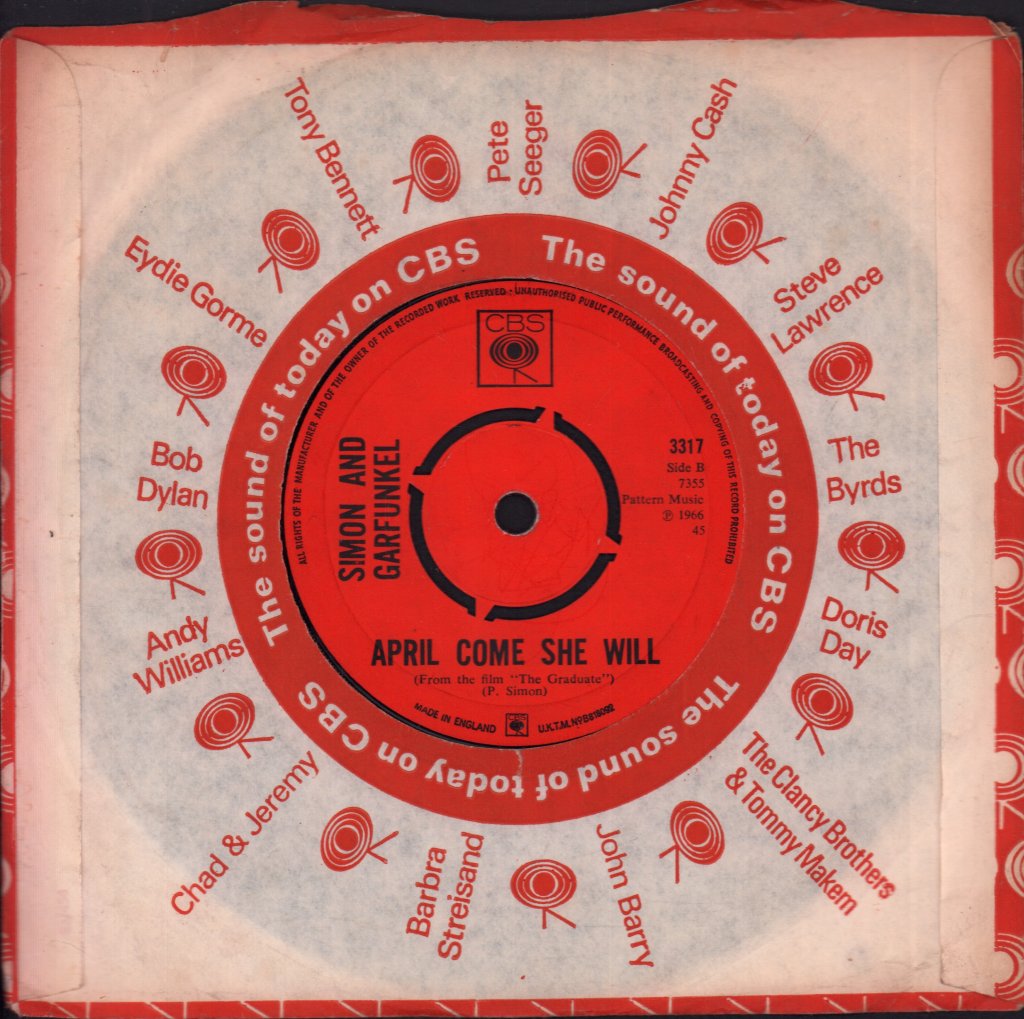 Simon And Garfunkel - Scarborough Fair / Canticle - 7 Inch