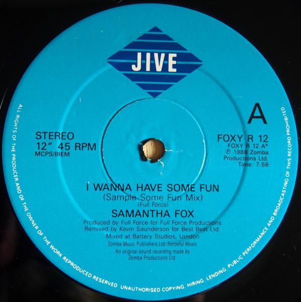 Samantha Fox - I Wanna Have Some Fun - 12 Inch