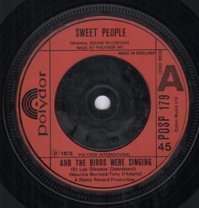 Sweet People - And The Birds Were Singing - 7 Inch