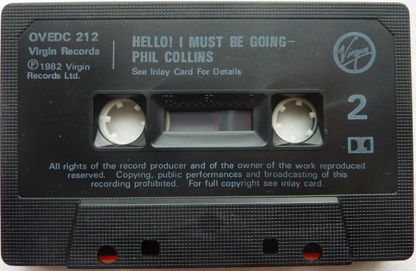 Phil Collins - Hello, I Must Be Going! - Cassette