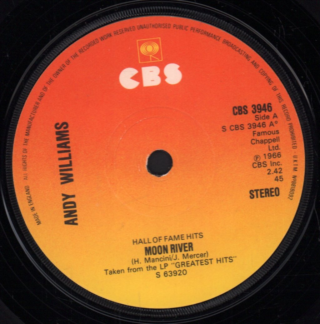 Andy Williams - Moon River - 7 Inch