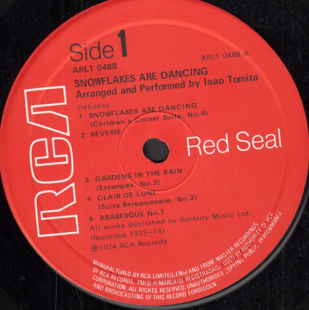 Tomita - Snowflakes Are Dancing - Lp