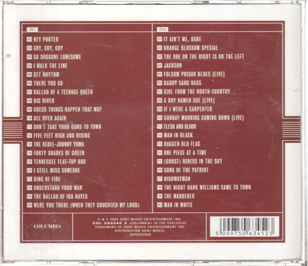 Johnny Cash - Man In Black (The Very Best Of Johnny Cash) - Double Cd