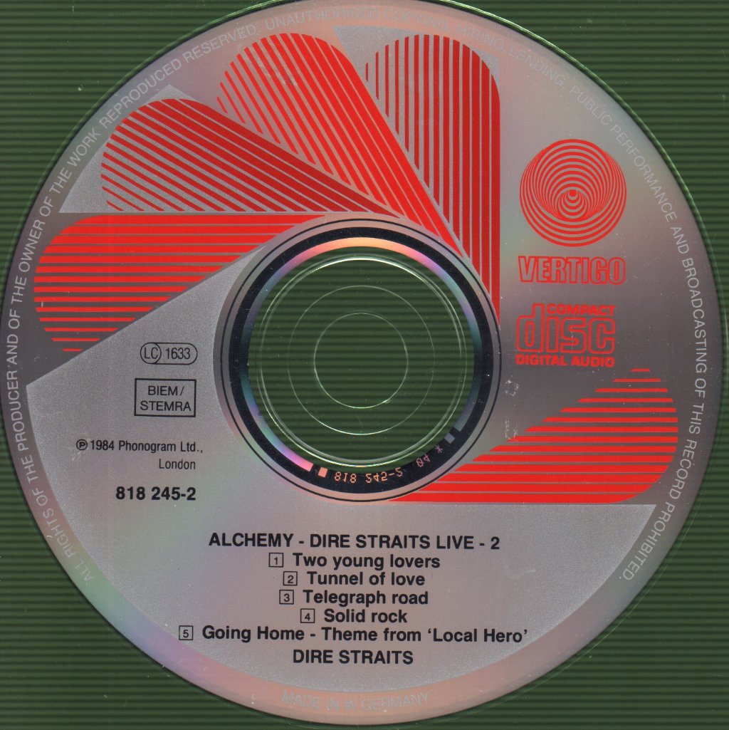 Dire Straits - Alchemy - Dire Straits Live - Double Cd