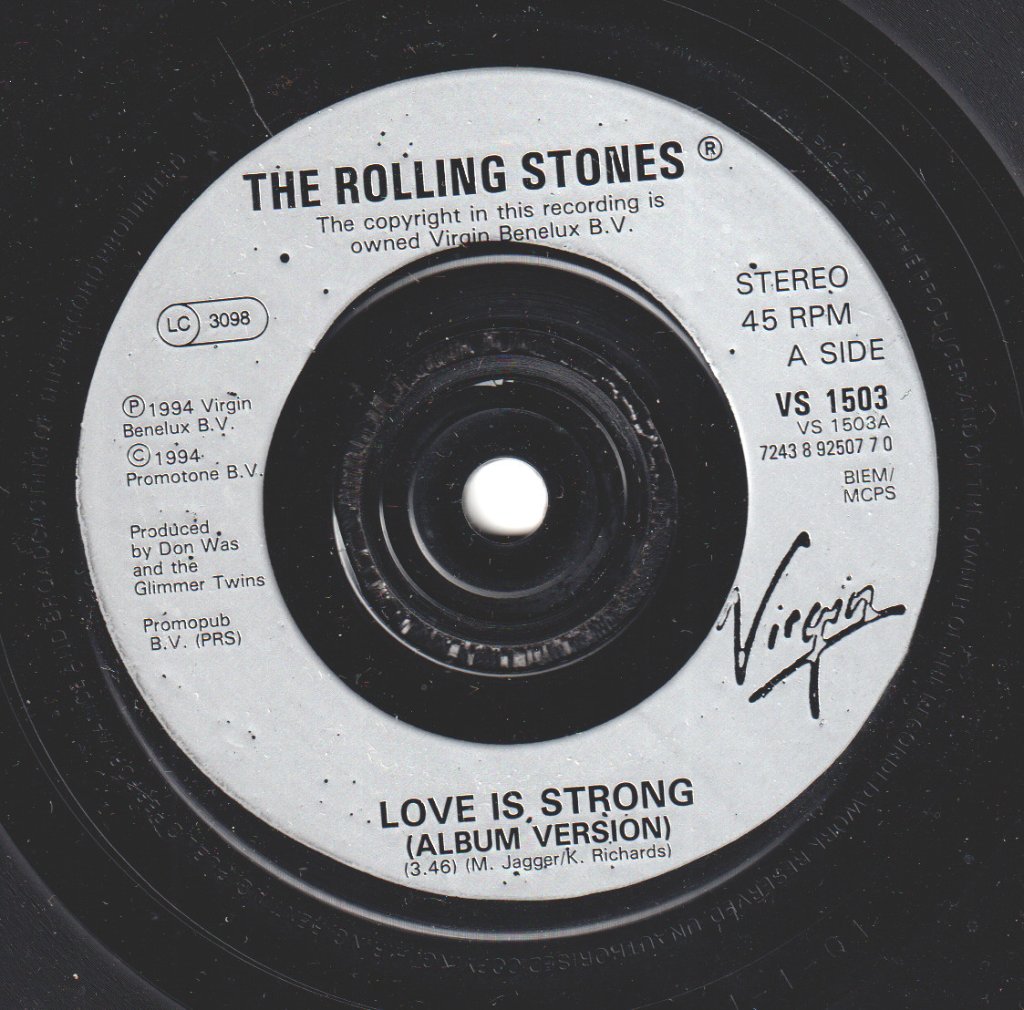 Rolling Stones - Love Is Strong - 7 Inch