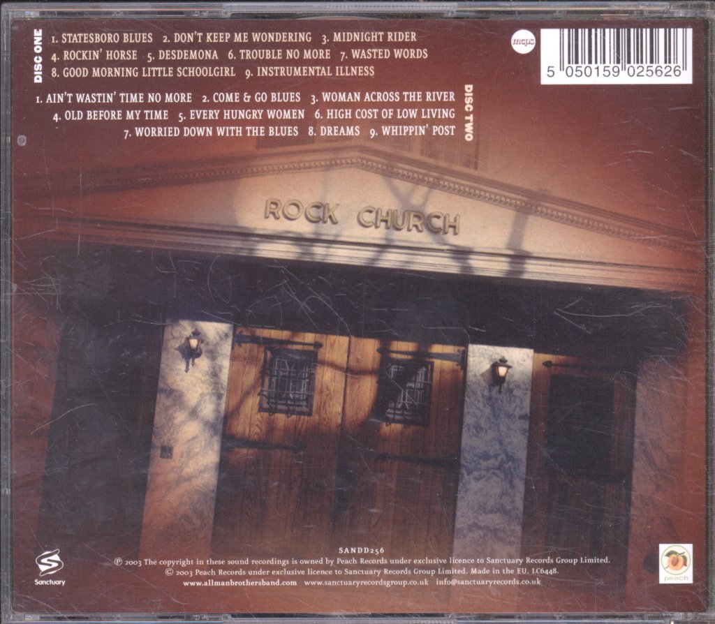 Allman Brothers Band - One Way Out - Live At The Beacon Theatre - Double Cd