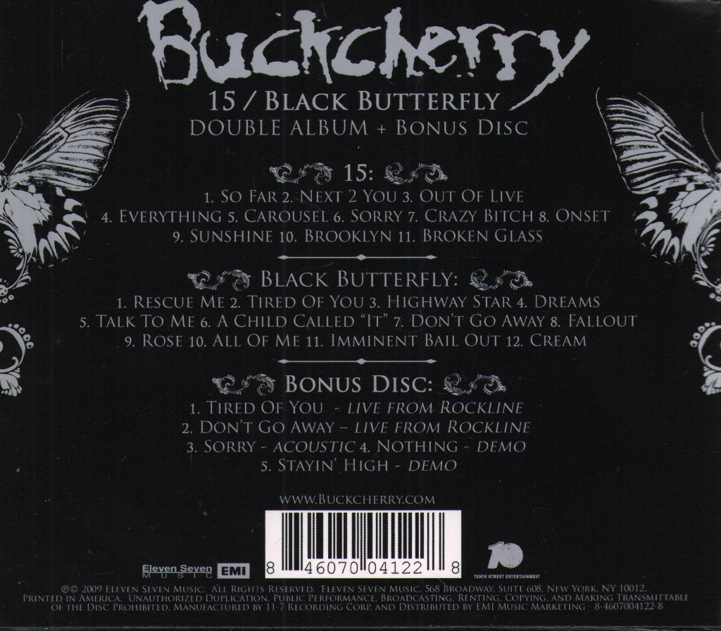 Buckcherry - 15/Black Butterfly - Cd Set