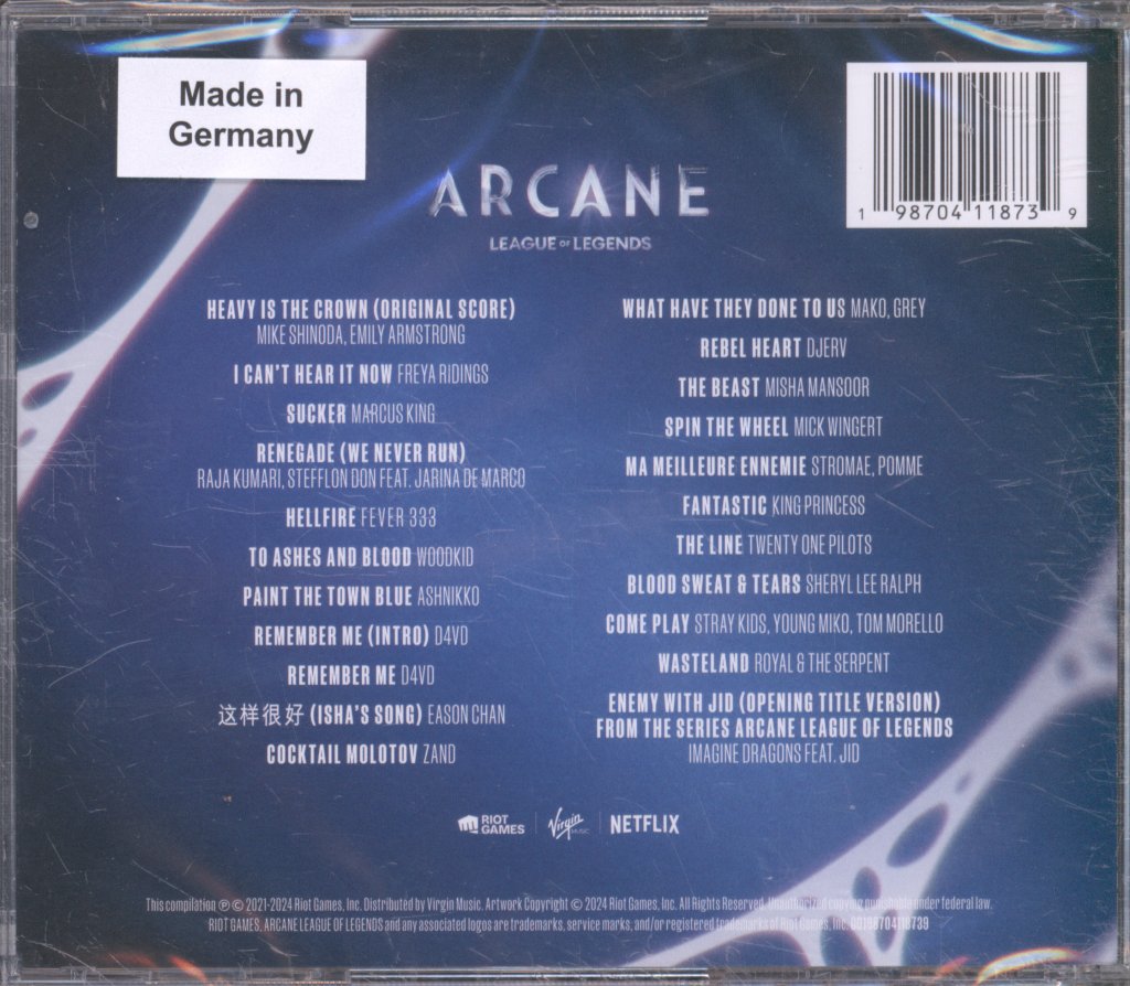 Various Artists - Arcane League Of Legends - Season Two Original Soundtrack - Cd