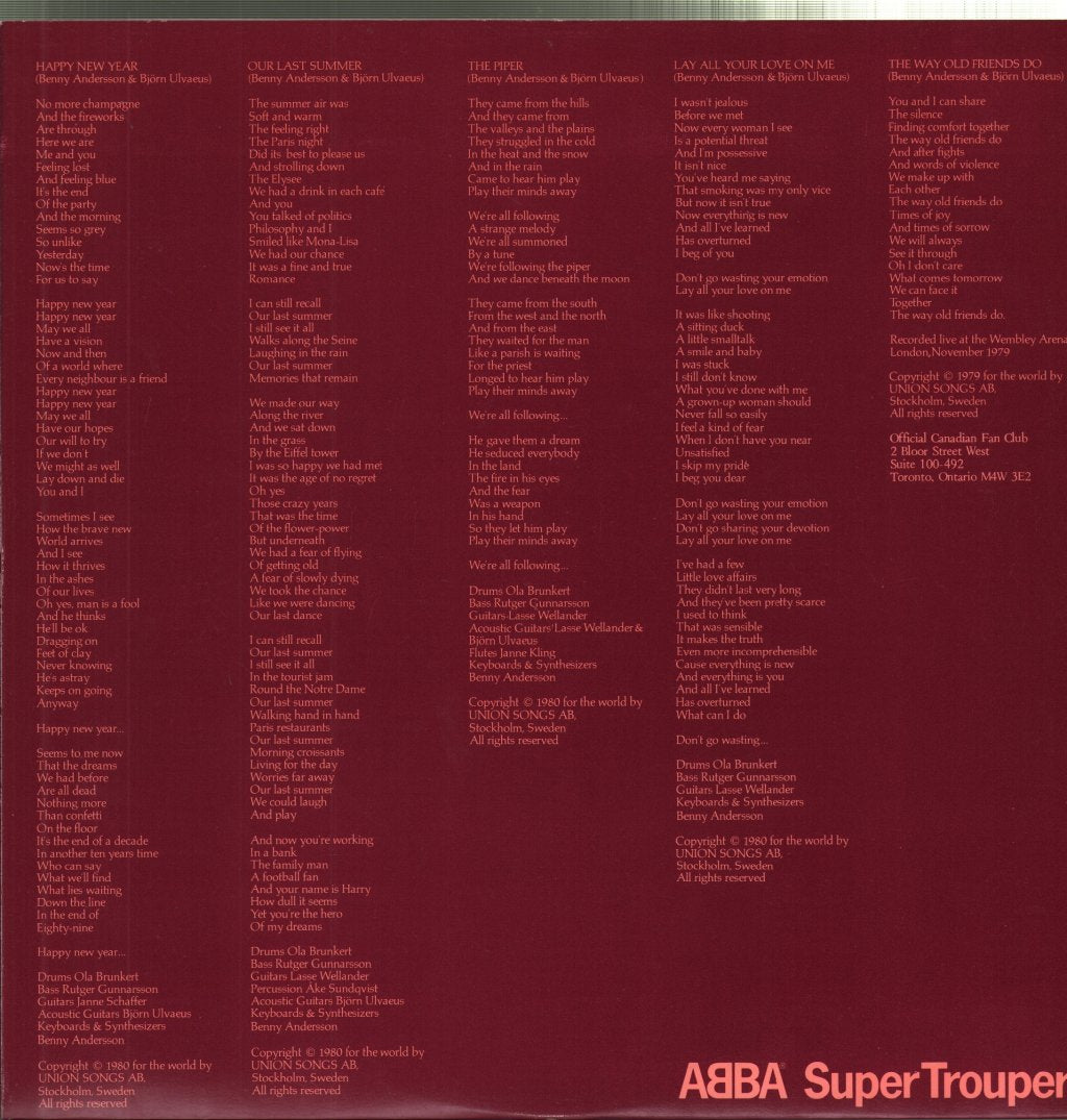 ABBA - Super Trouper - Lp