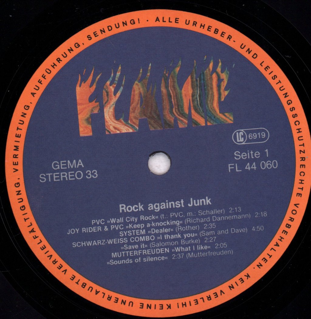 Various Artists - Rock Against Junk - Lp