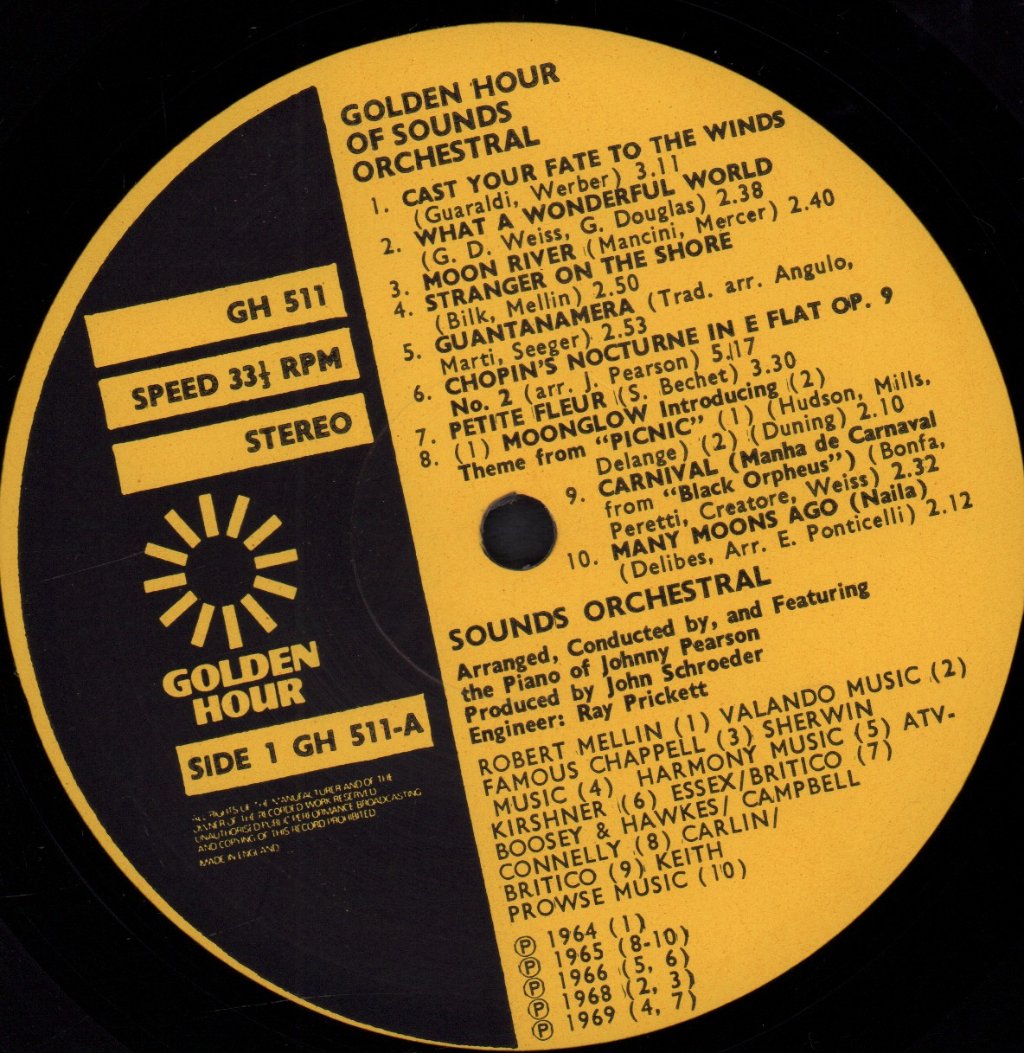 Sounds Orchestral - Golden Hour Of - Lp