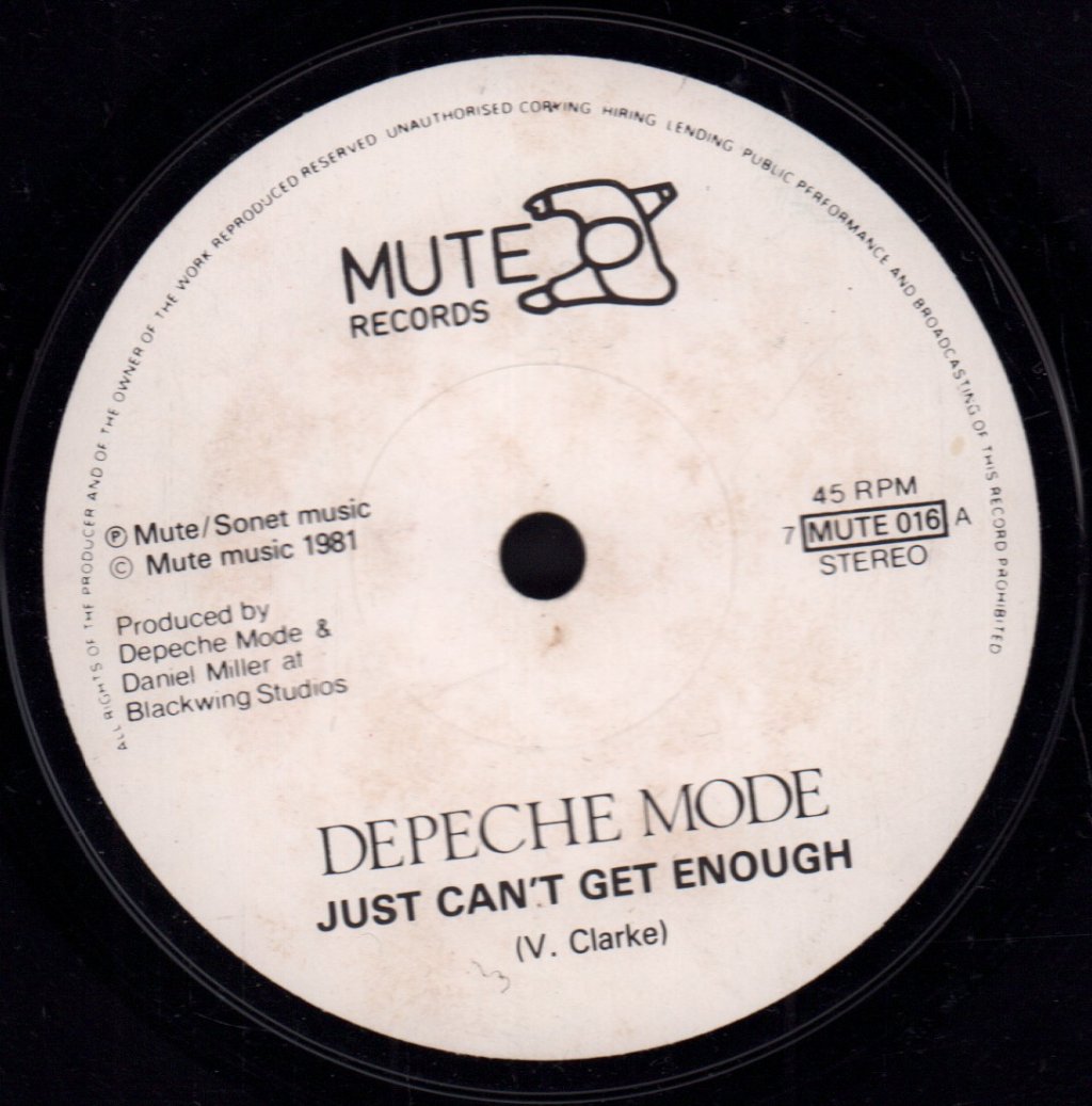 Depeche Mode - Just Can't Get Enough - 7 Inch