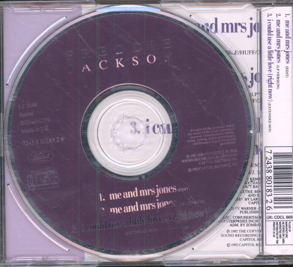 Freddie Jackson - Me And Mrs Jones - Cd