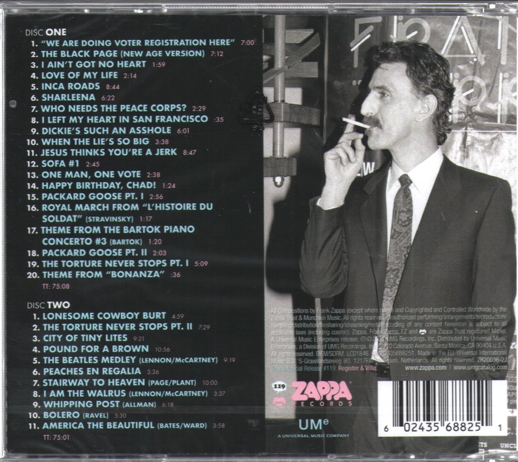 Frank Zappa - Zappa '88: The Last U.S. Show - Double Cd