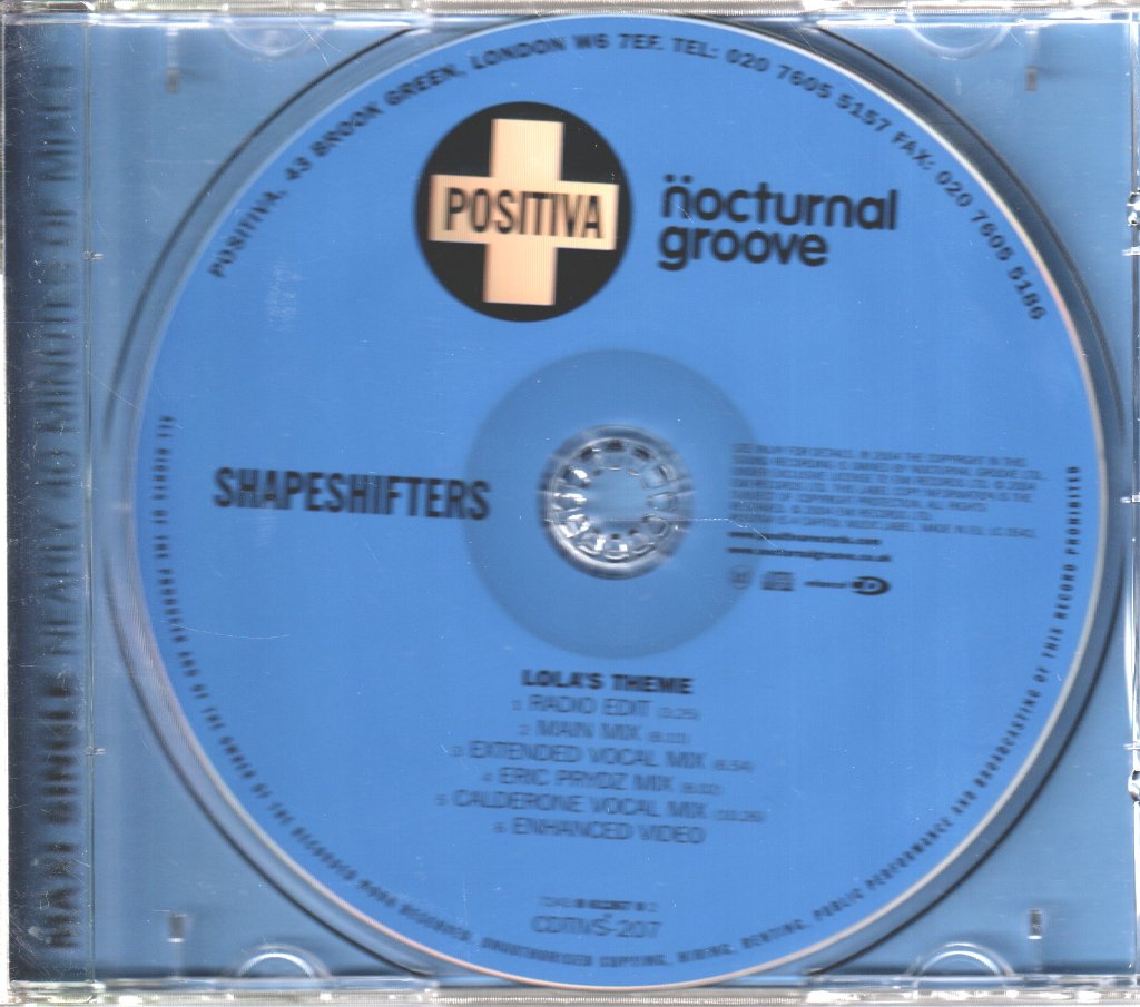 Shapeshifters - Lola's Theme - Cd