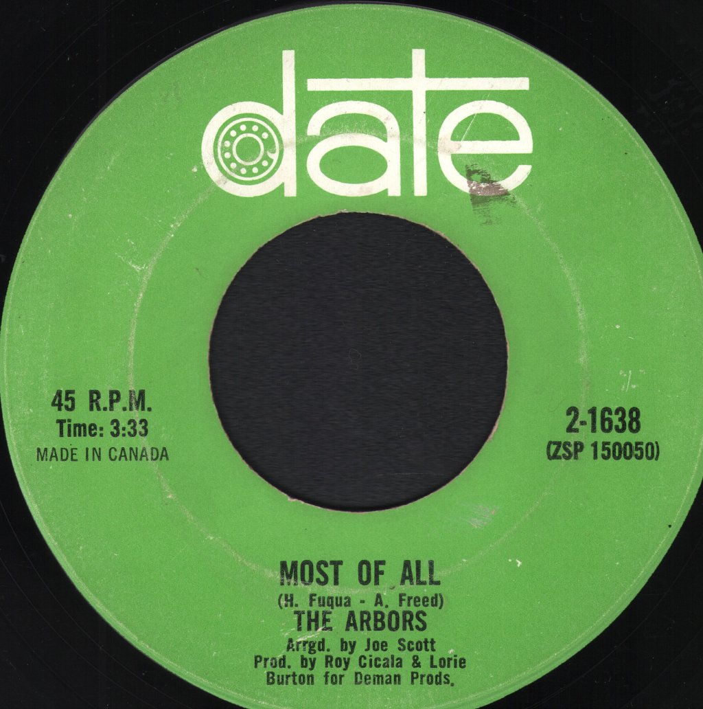 Arbors - Letter / Most Of All - 7 Inch
