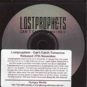 Lostprophets - Can't Catch Tomorrow - Cd