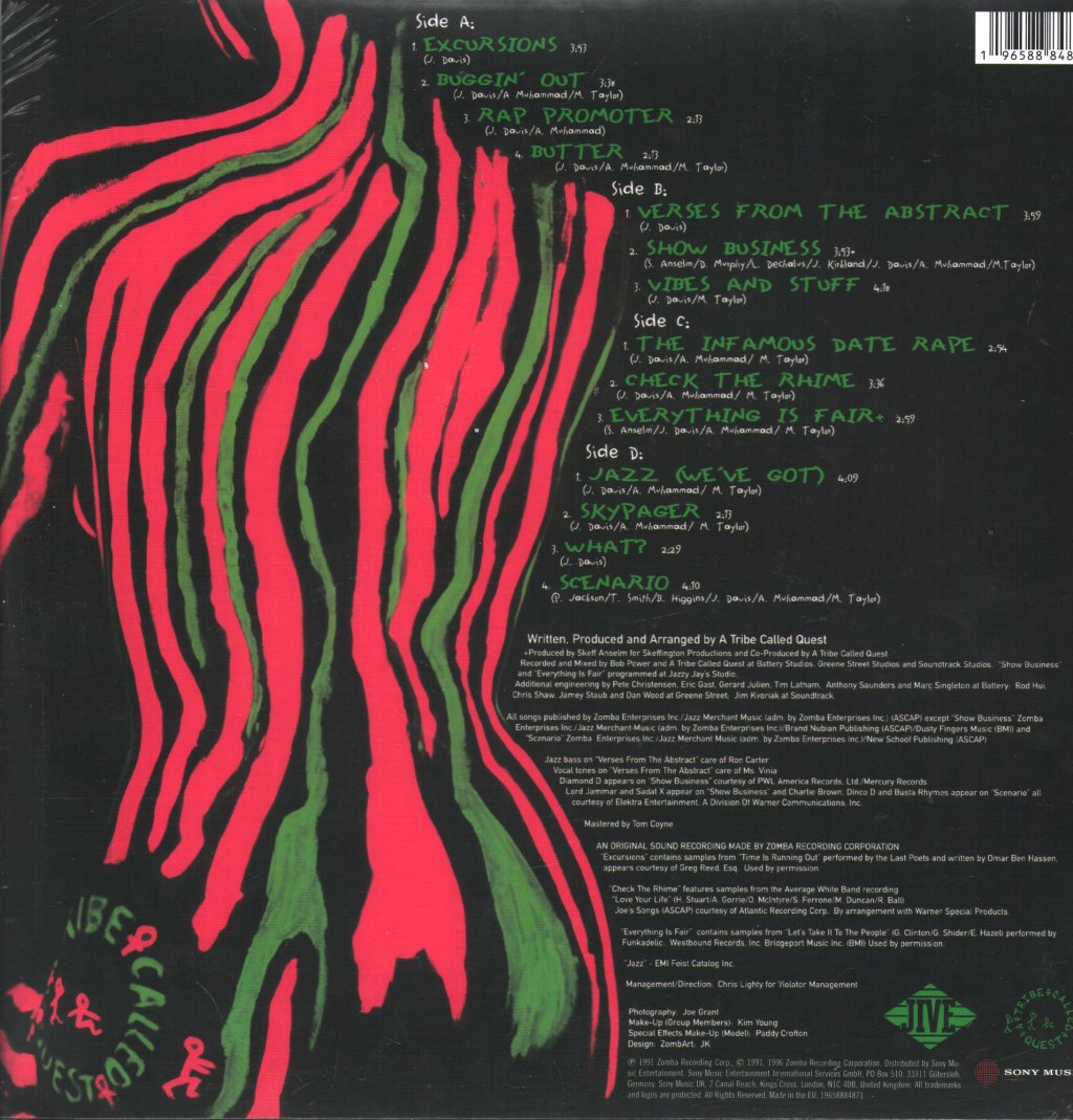 A Tribe Called Quest - The Low End Theory - Double Lp