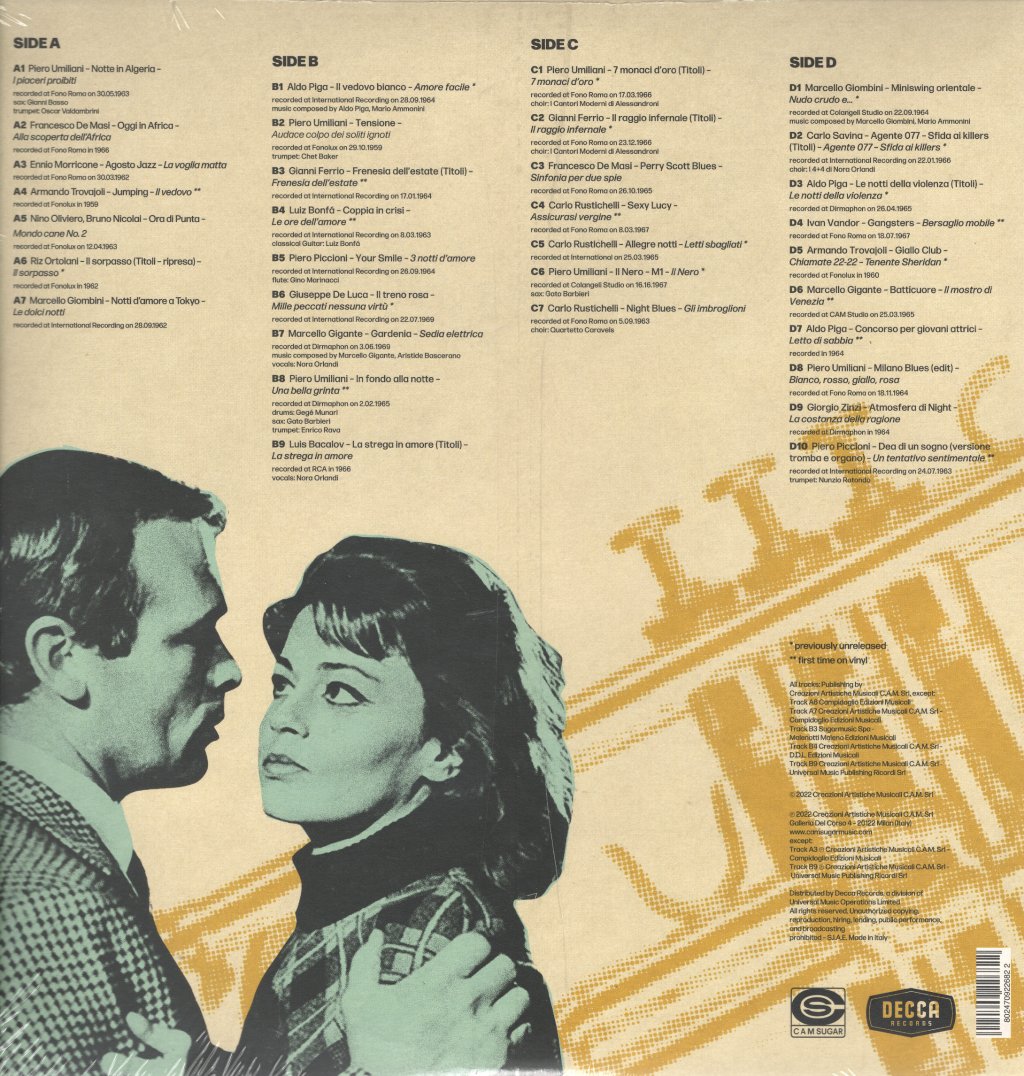 Various Artists - Boom! Italian Jazz Soundtracks at their finest (1959-1969) - Double Lp