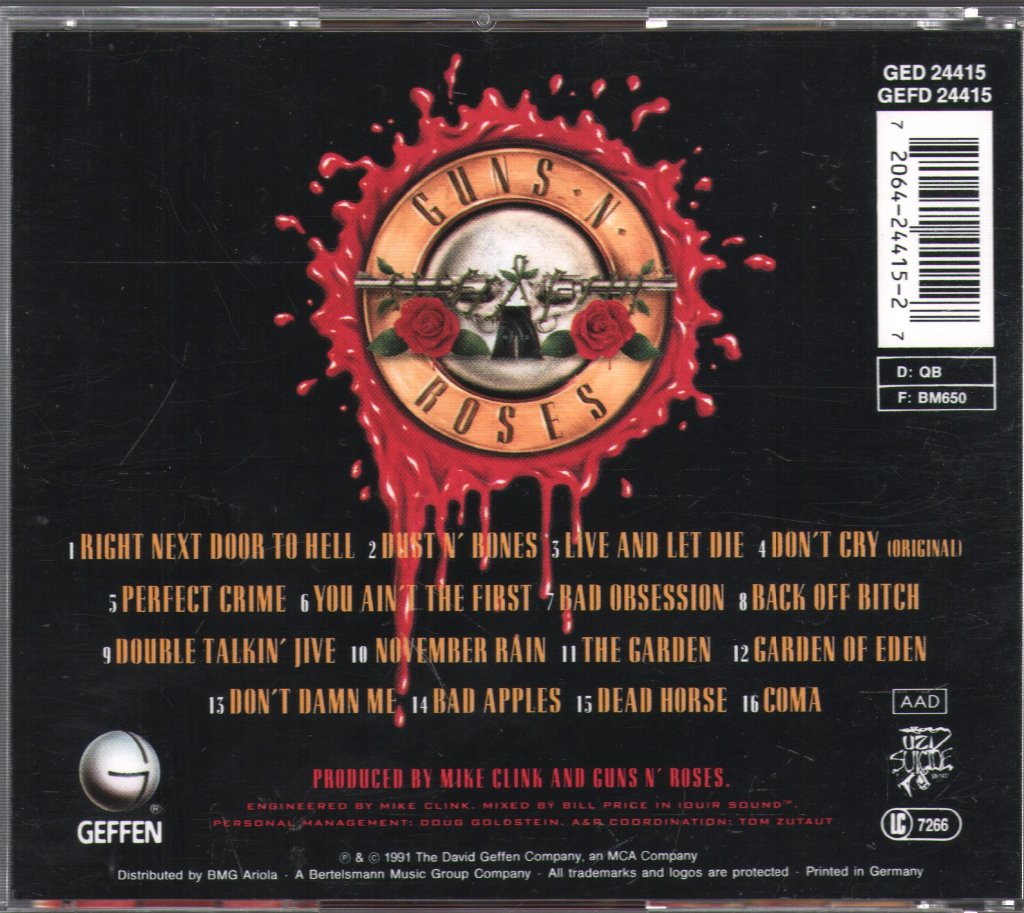 Guns N' Roses - Use Your Illusion I - Cd