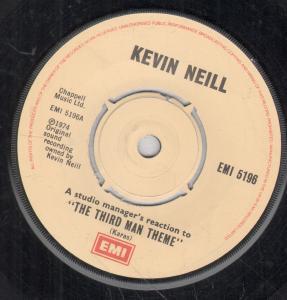 Kevin Neill - Third Man Theme - 7 Inch