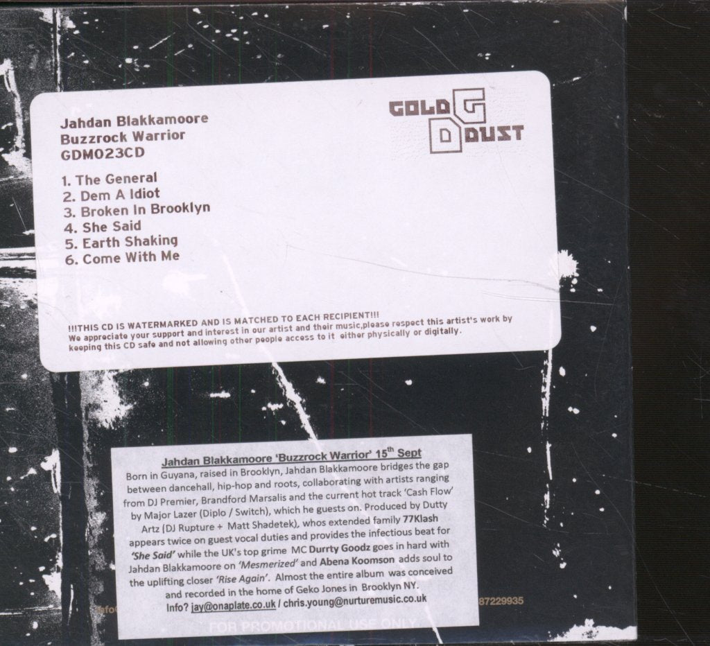 Jahdan Blakkamoore - Buzzrock Warrior - Cdr