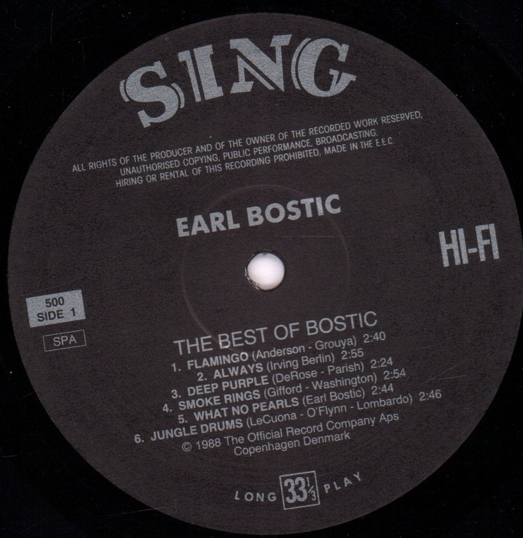 Earl Bostic - Best Of Bostic - Lp