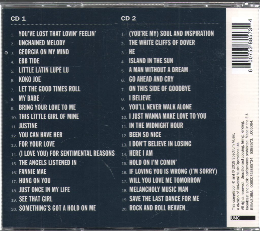 Righteous Brothers - All Time Greats: The Righteous Brothers - Double Cd