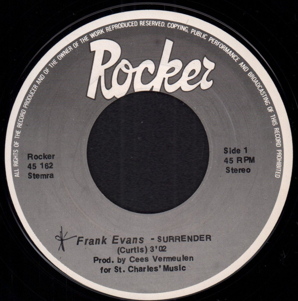 Frank Evans / terry lee - Surrender - 7 Inch