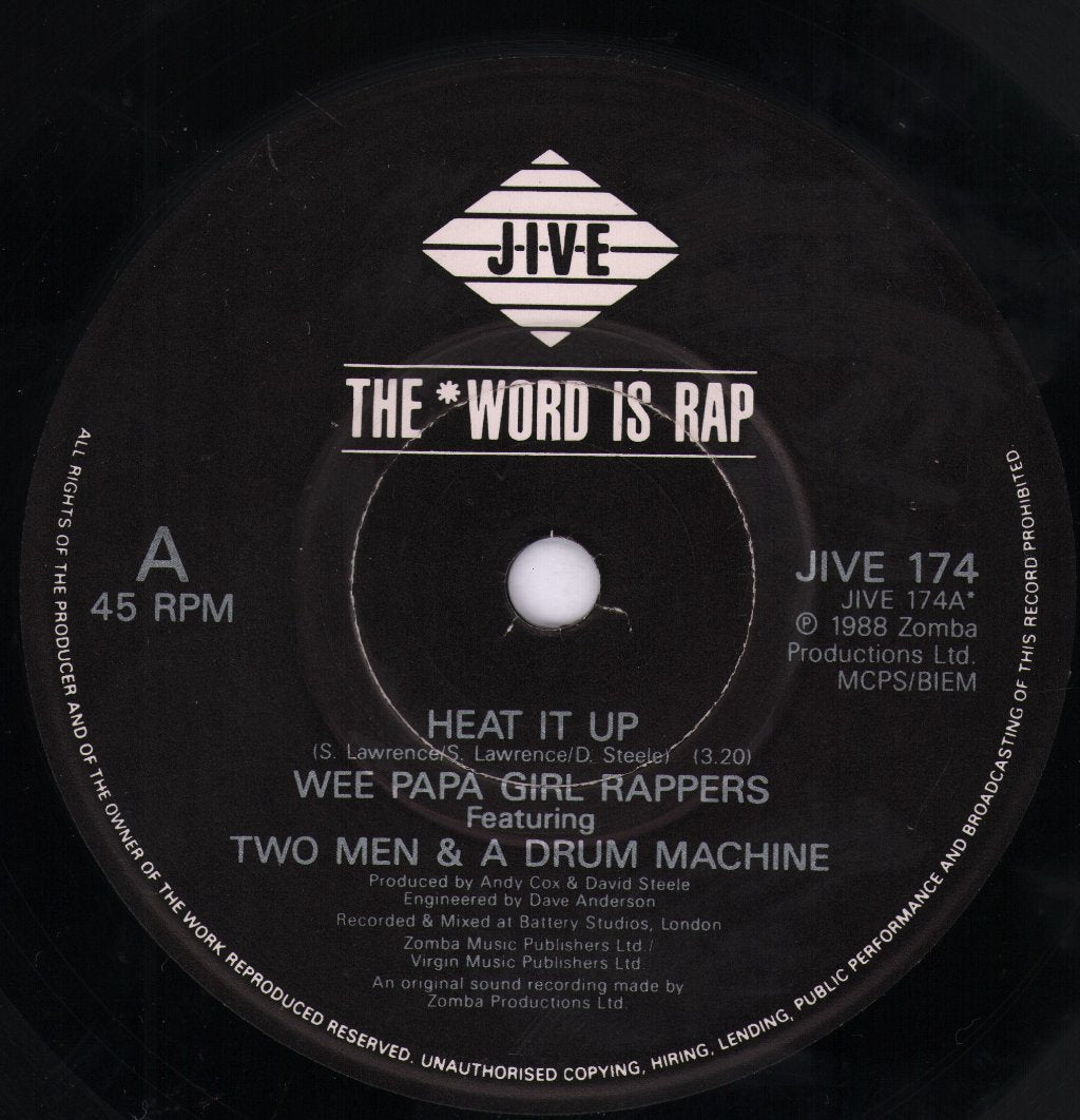 Wee Papa Girl Rappers - Heat It Up - 7 Inch