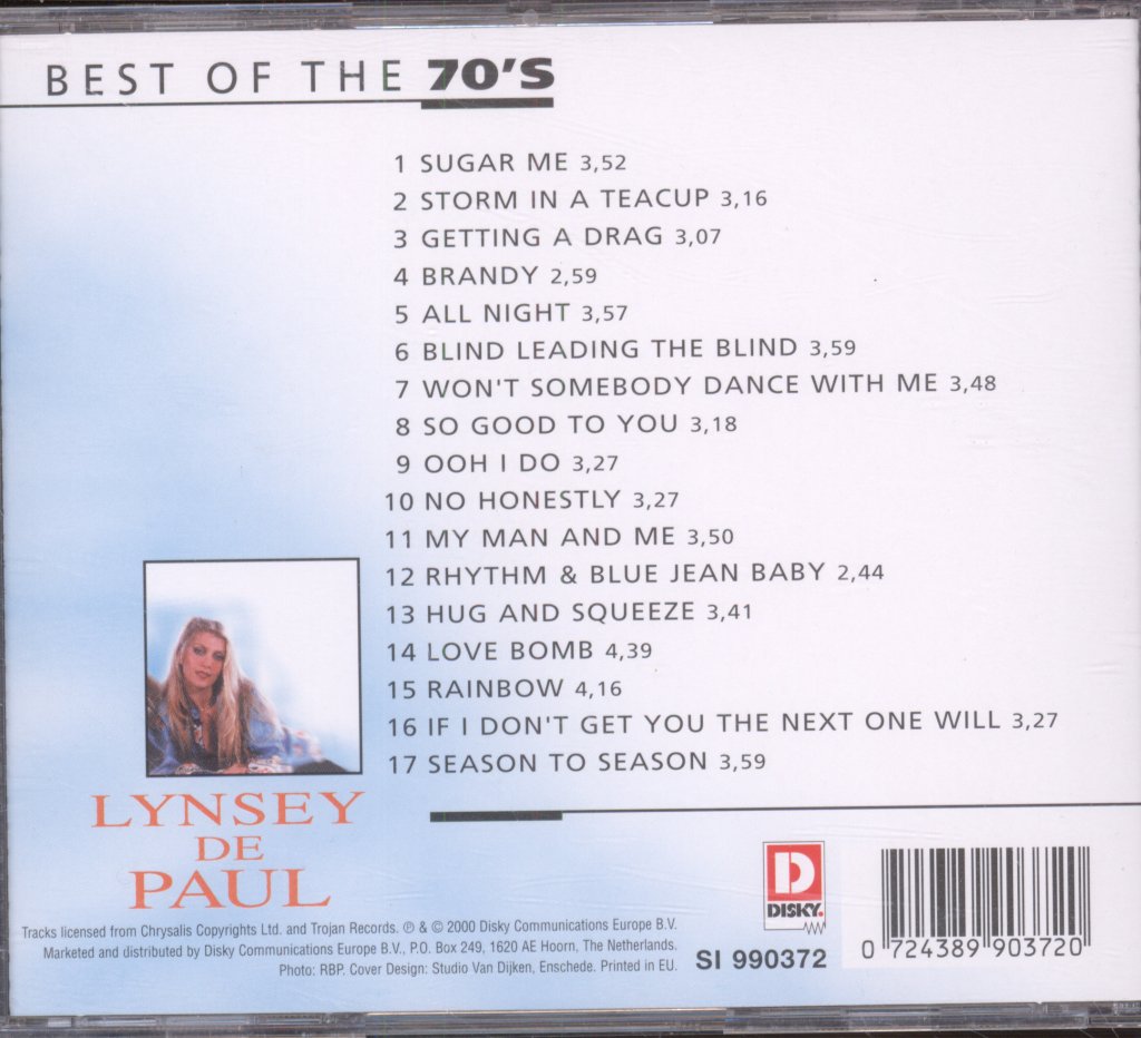 Lynsey De Paul - Best Of The 70's - Cd