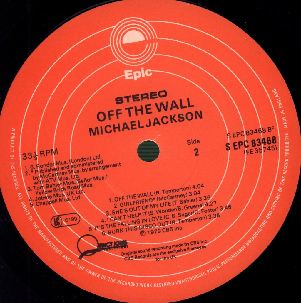 Michael Jackson - Off The Wall - Lp