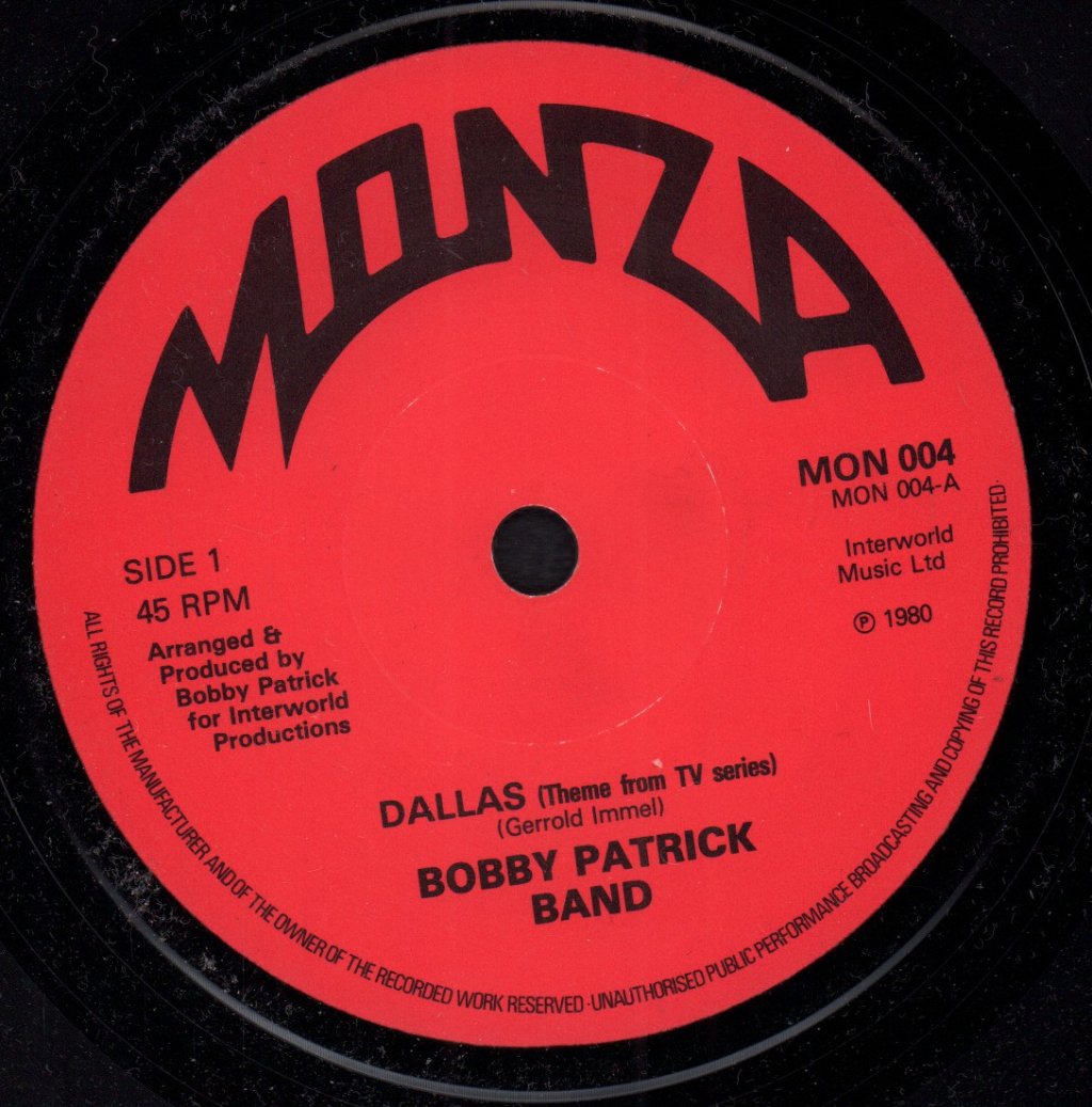 Bobby Patrick Band - Dallas - 7 Inch