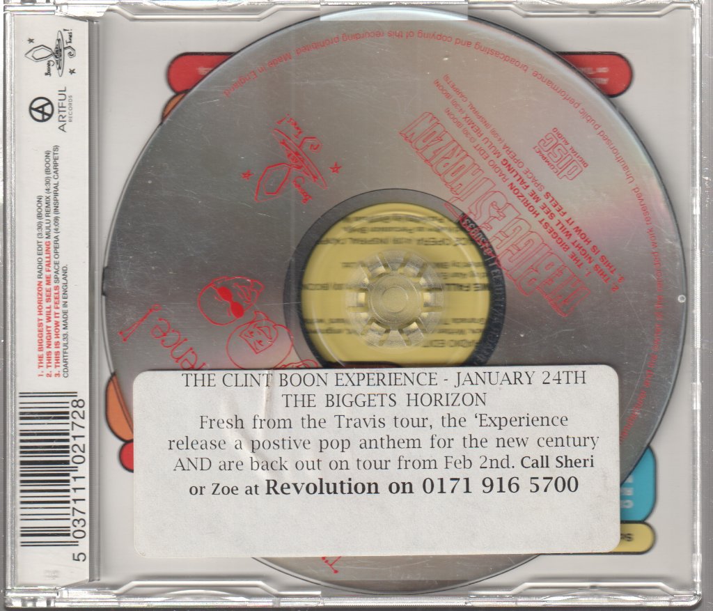 Clint Boon Experience - Biggest Horizon - Cd