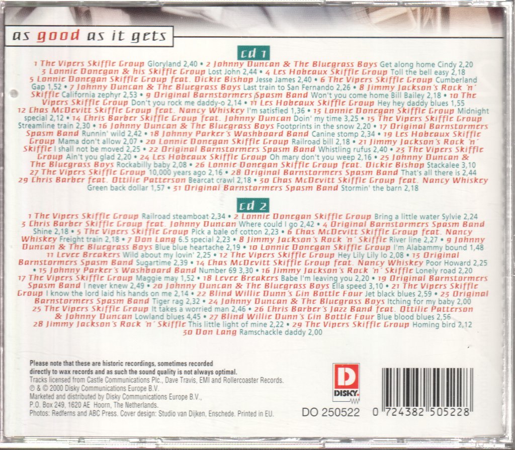 Various Artists - Skiffle: As Good As It Gets - Double Cd