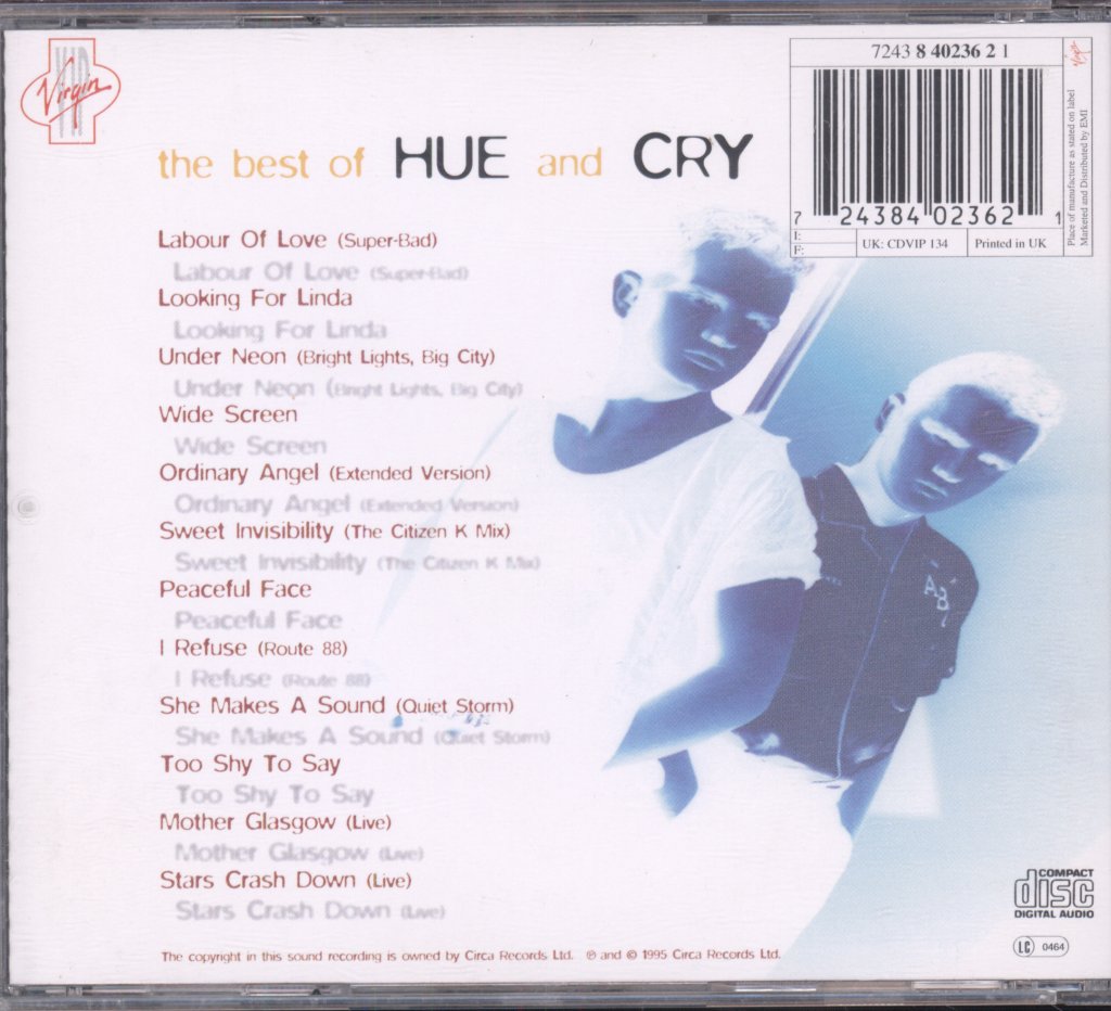 Hue And Cry - Best Of Hue & Cry - Cd