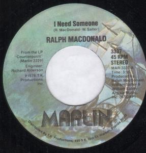 Ralph Macdonald - I Need Someone - 7 Inch