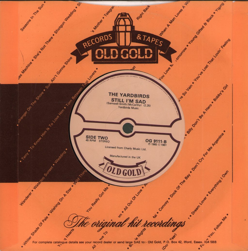 Yardbirds - Evil Hearted You / Still I'm Sad - 7 Inch