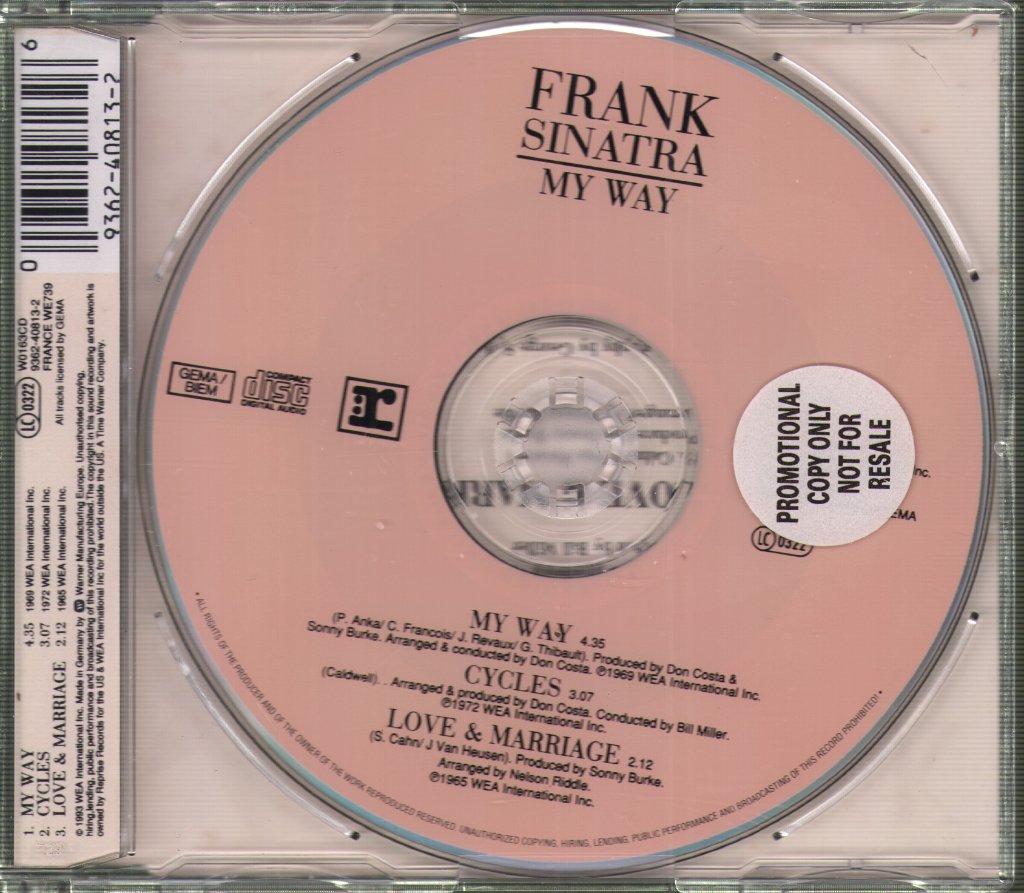 Frank Sinatra - My Way - Cd