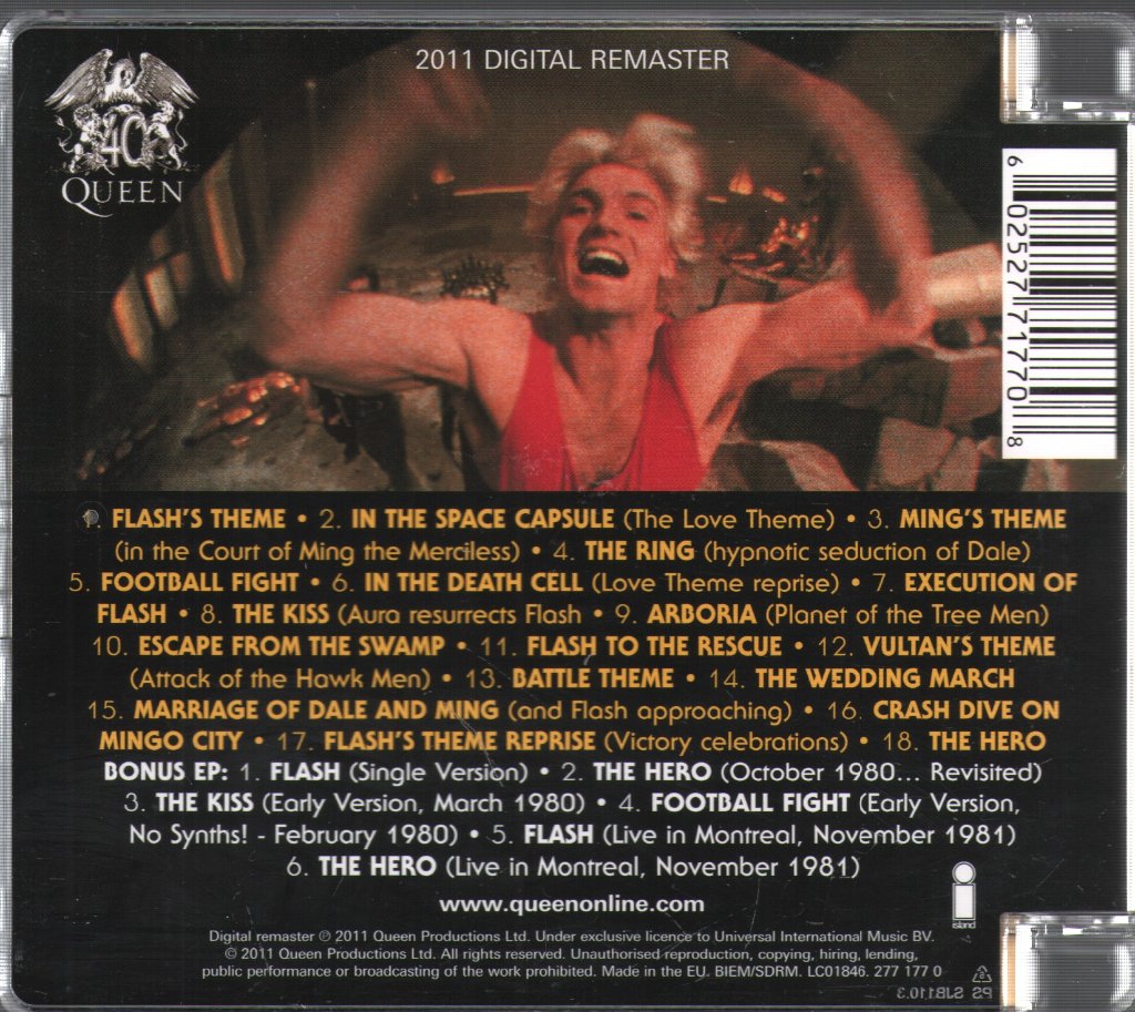 Queen - Flash Gordon (Original Soundtrack Music) - Cd