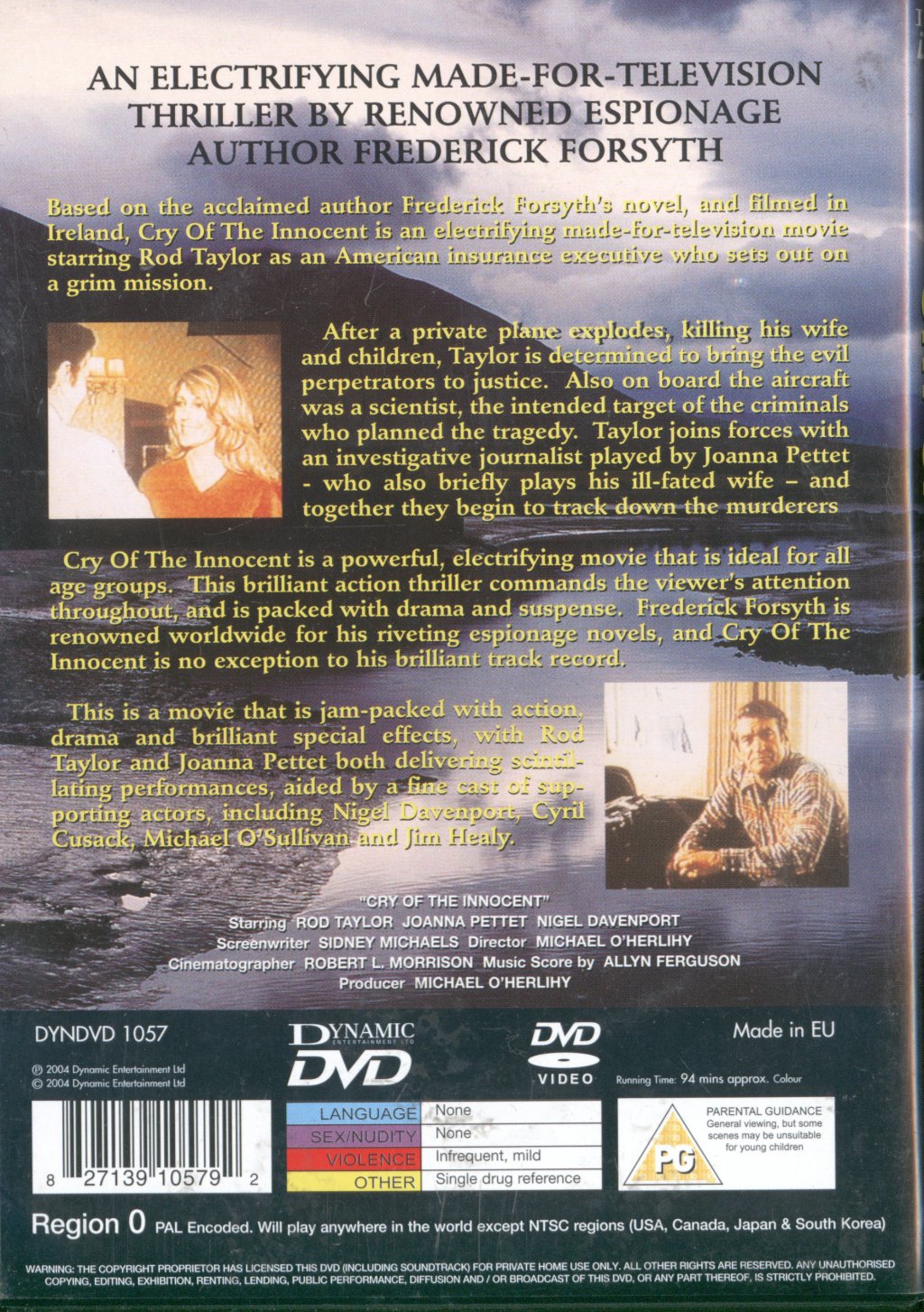 Rod Taylor / Joanna Pettet - Cry Of The Innocent - Dvd
